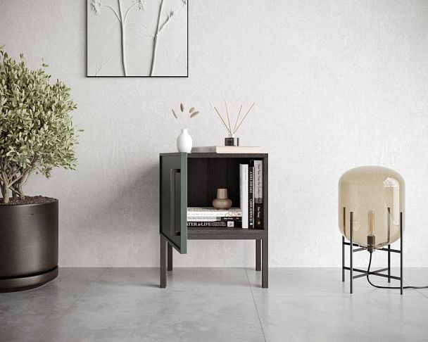 Тумбочка с дверкой Nicole NLN08G Зеленый - Вид 3