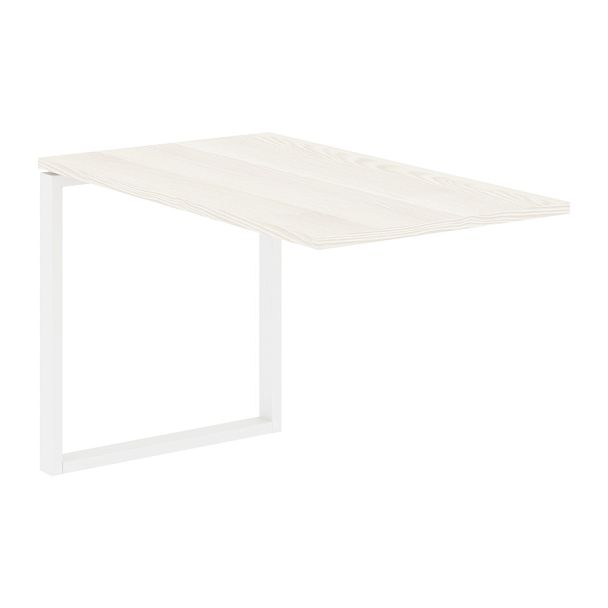 Брифинг-приставка EQB 1167 Ясень Траун/Белый 1160х670х750 EDIS - Вид 1