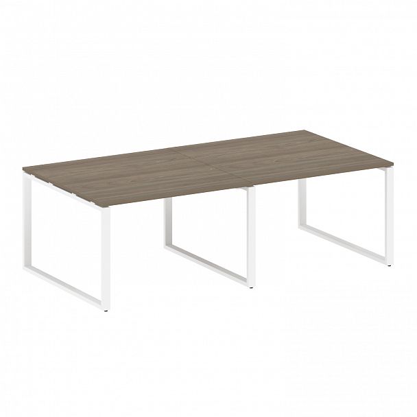 Стол для переговоров "Metal System" БО.ПРГ-2.2 вяз/белый - Вид 1