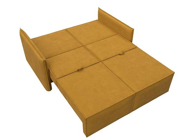 Диван прямой Либерти мини Велюр желтый - Вид 10