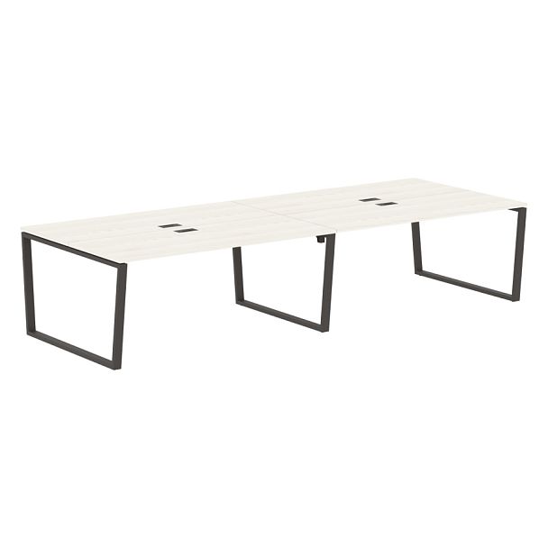 Стол 4-х местный EVWST 3513 Ясень Траун/Мокко 3526х1346х750 EDIS - Вид 1