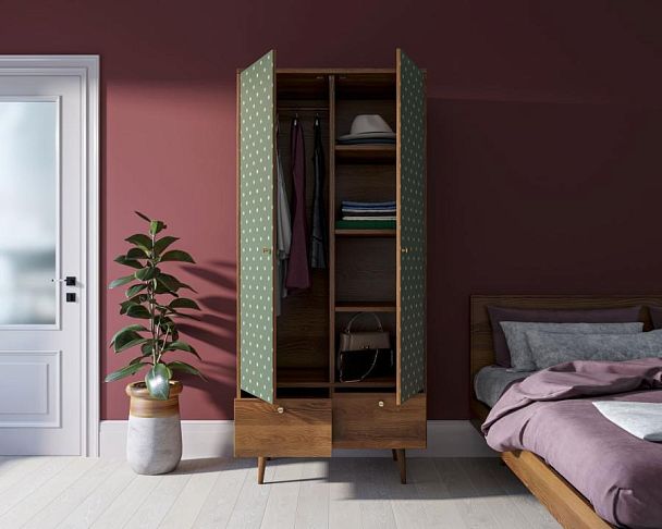 Шкаф двухстворчатый Berber принт 12 арт BB16/Print_12 - Вид 2