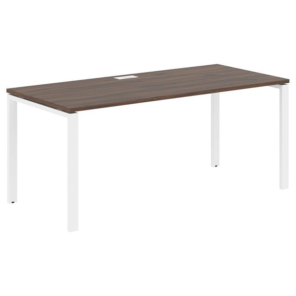 Стол прямой EUST 1780 Дуб Денвер тёмный/Белый 1760х800х750 EDIS - Вид 1