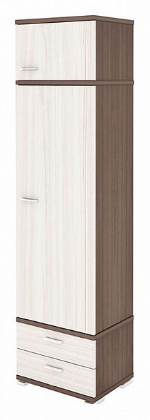 Шкаф платяной Домино КС-10 Карамель/Шамони - Вид 1