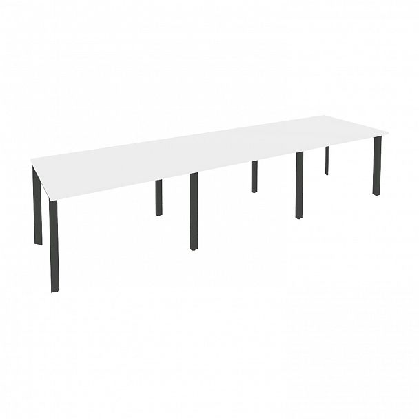 Стол переговорный "Onix" O.MP-PRG-3.2 белый/антрацит - Вид 1