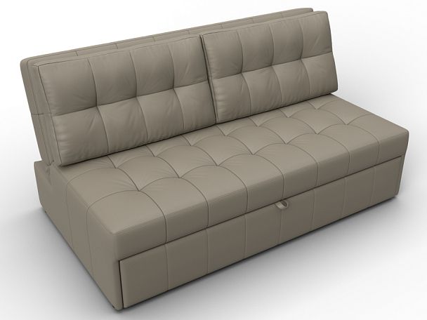 Диван прямой Лига-107 (160) Экокожа бежевый - Вид 6