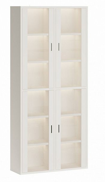 Шкаф-витрина Домино СУ(ш2в2)+4ФС Белый - Вид 1