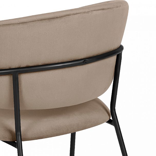 Комплект кухонных стульев Даксон латте велюр/черный, 2 шт. - Вид 10