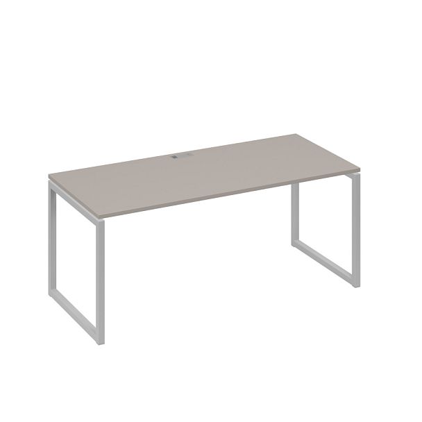 Стол письменный на металлокаркасе QUATTRO A4 А4 Б4 026 БП мокко премиум / металлокаркас серый - Вид 1