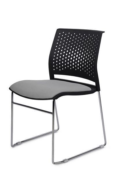 Кресло Color RCH D918B Черный пластик/Серая ткань - Вид 7