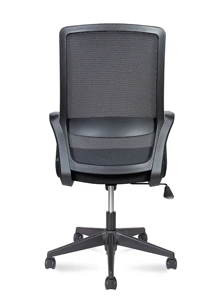 Кресло офисное / Pino black LB / черный пластик / черная ткань / черная сетка - Вид 5