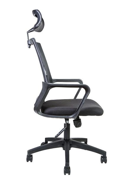 Кресло офисное / Бит / черный пластик / черная сетка / черная ткань - Вид 4