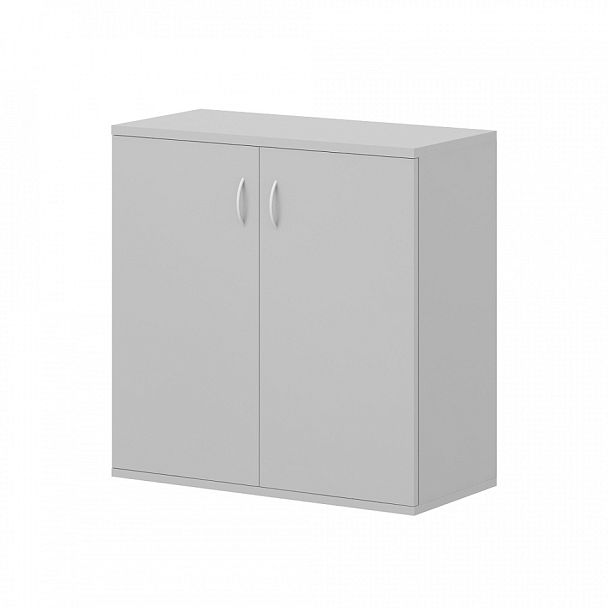 Шкаф низкий "Логистика"  ПК-ЛОГ-Ш75Х75/35-В1-19 серый шагрень - Вид 1