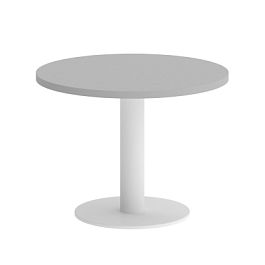 Home Office Стол журнальный круглый VR.SP-5-60.1G Серый/Белый металл 600*600*450 - Фото предпросмотра