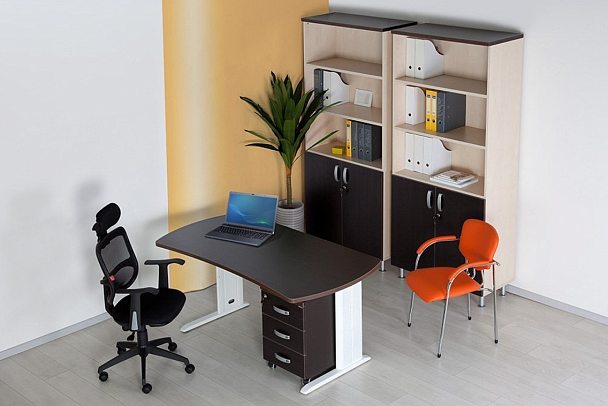 Стол угловой на металлокаркасе L,R 1400 Берлин Дрифтвуд/Серый УРМ.М 140 L\R - Вид 5