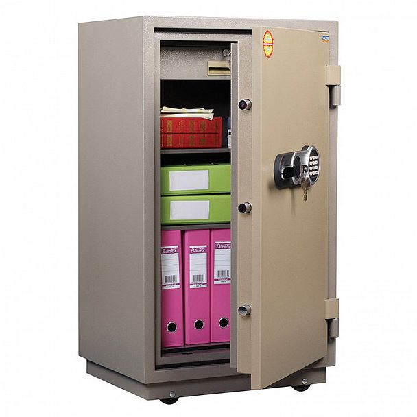 Сейф огнестойкий VALBERG "FRS-99T EL", 991х565х451 мм, 145 кг, электронный замок + ключ, трейзер, крепление к полу - Вид 2