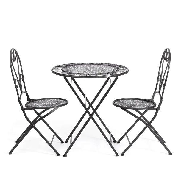 Стол Патио/Patio (PL08-11139), стальной сплав, черный - Вид 5
