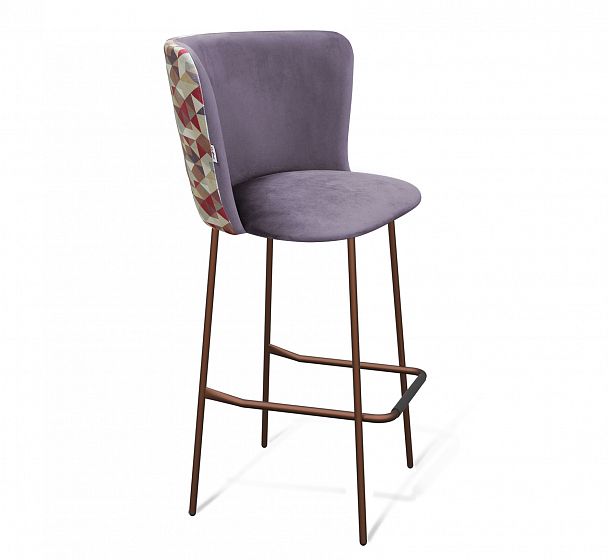Стул барный Sheffilton SHT-ST36-4/S29P сумеречная орхидея/медный металлик - Вид 1