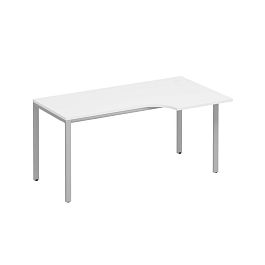 Стол эргономичный правый на металлокаркасе МП2 Формула МП2 К 196 белый премиум / серый - Фото предпросмотра