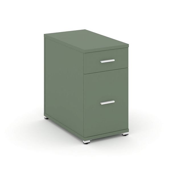 Concept Тумба опорная/приставная 1 ящ.+1 распаш. фасад CN.TGO-005 W Кобо/Металл Белый 420*720*750 - Вид 1