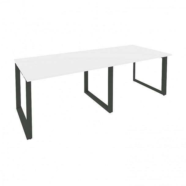 Стол переговорный "Onix" O.MO-PRG-2.2 белый/антрацит - Вид 1