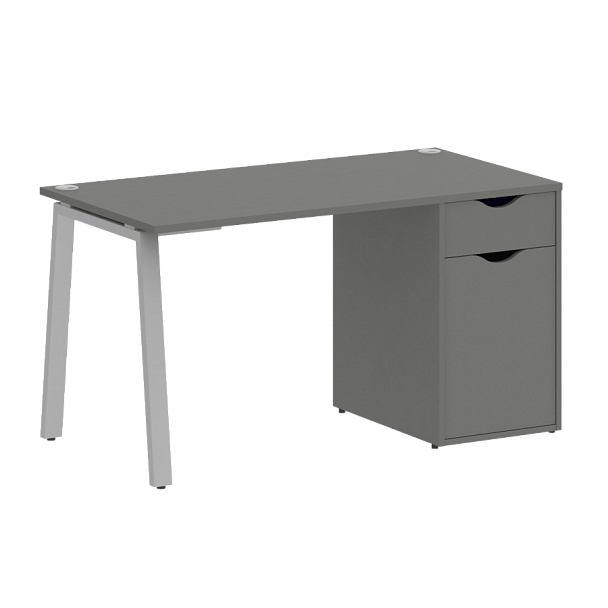 Home Office Стол письменный VR.SP-3-138.1.A Металлик/Серый металл 1380*720*750 - Вид 1