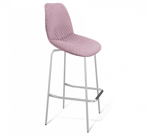 Стул барный Sheffilton SHT-ST29-C22/S29 розовый зефир/хром лак - Вид 2
