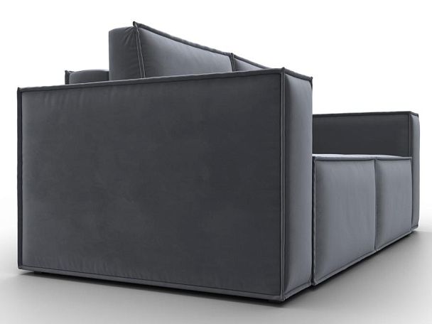 Диван прямой Куба мини Велюр серый - Вид 3