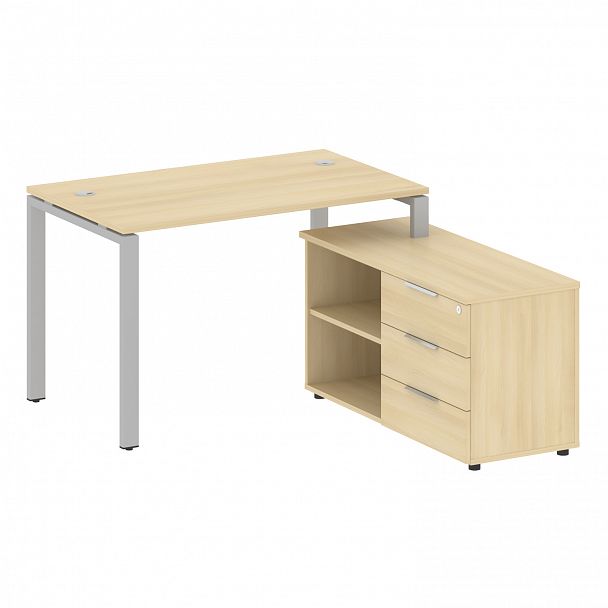 Рабочая станция "Metal System" БП.РС-СТС-2.2 акация/серый - Вид 1