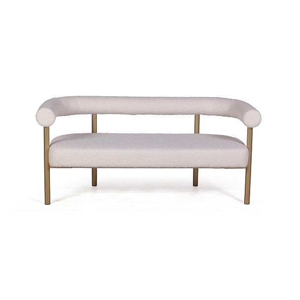 Диван Biggi, букле Turin ivory / опоры золото - Вид 3