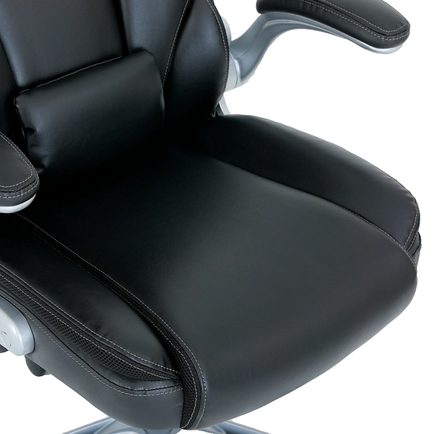 Кресло BRABIX PREMIUM "Phantom EX-553", рециклированная кожа, регулируемый подголовник, черное, 532940 - Вид 11