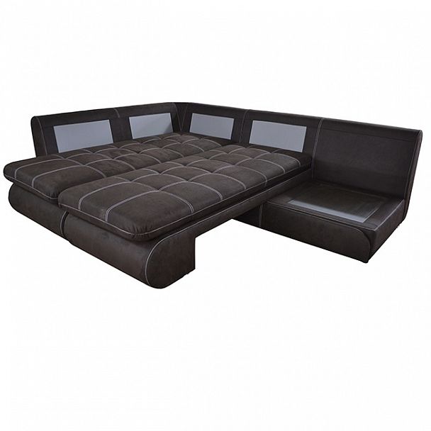 Угловой диван "Неаполь" кожа - Вид 4