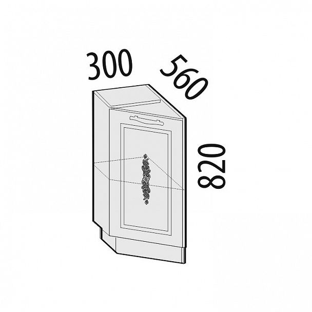 Стол торцевой "Виктория" 20.65 левый - Вид 2