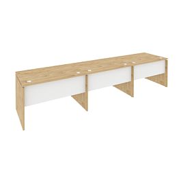 Onix Рабочая станция O.RS-3.2.8 Тиквуд светлый/Белый бриллиант 3540*800*750 - Фото предпросмотра