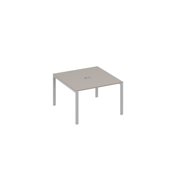 Стол 120 на металлокаркасе UNO в переговорную A4 А4 Б1 131 БП мокко премиум / металлокаркас серый - Вид 1