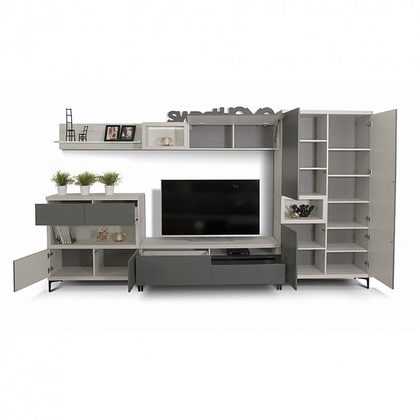 Стенка "Римини" с подсветкой - Вид 2