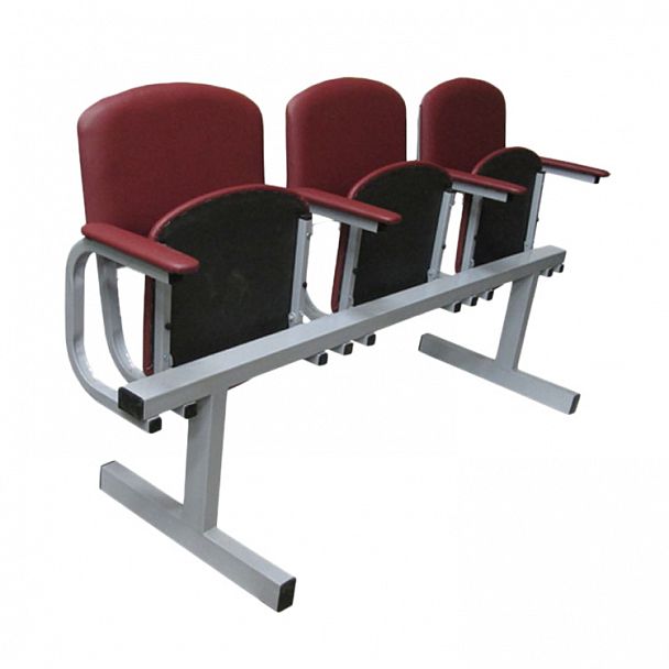 Секция мягкая №3 с откидными сидениями с подлокотниками 3М - Вид 1