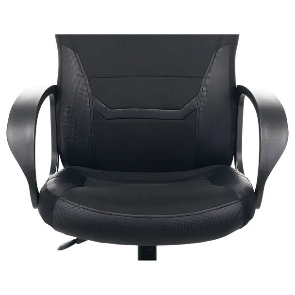 Кресло компьютерное BRABIX "Alpha GM-018", ткань/экокожа, черное, 532636, GM-018_532636 - Вид 8