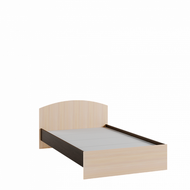 Кровать 1,2 Ненси-1 (800х1272х2032) венге/дуб молочный - Вид 1