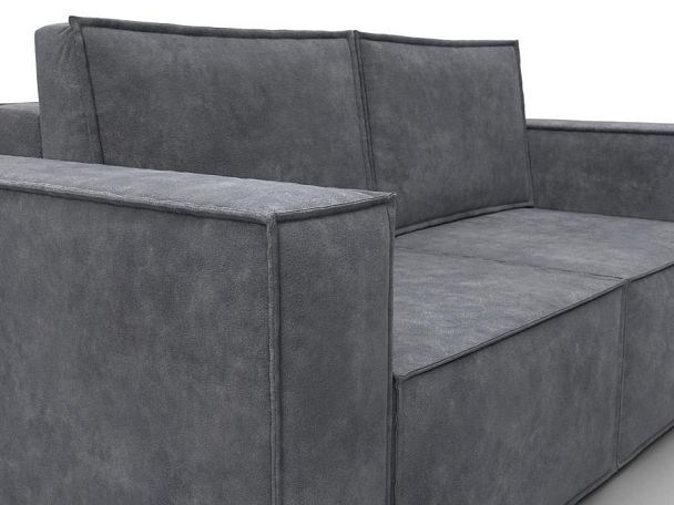 Диван прямой Куба мини Велюр серый - Вид 4