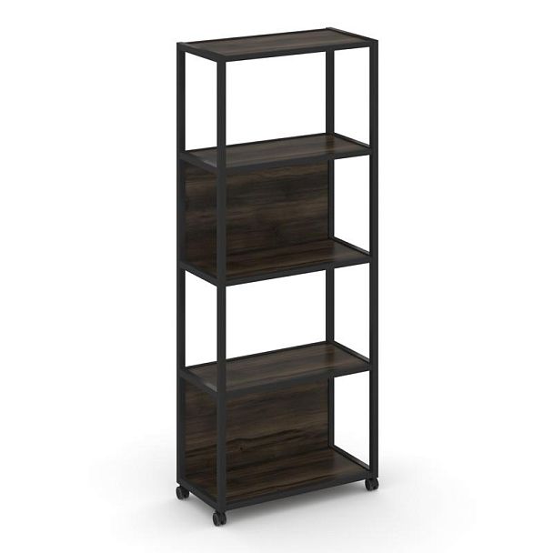 Shelf Mobile Стеллаж 5 уровней 1 секция VR.LT-STK-505.08 Дуб Мали/Металл Черный 800*400*2000 - Вид 1