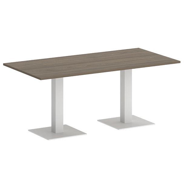 Home Office Стол прямоугольный VR.SP-5-180.2 Вяз/Белый металл 1800*900*750 - Вид 1