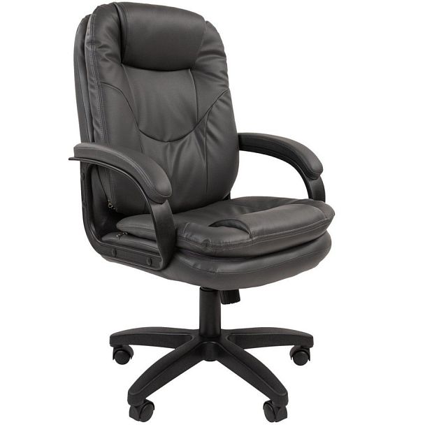 Кресло CHAIRMAN 668LT, экокожа, серый - Вид 1