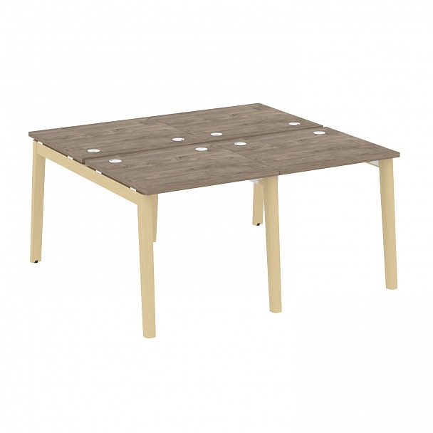 Рабочая станция "Onix wood" OW.D.RS-4.0.7 тиквуд темный/дуб светлый - Вид 1