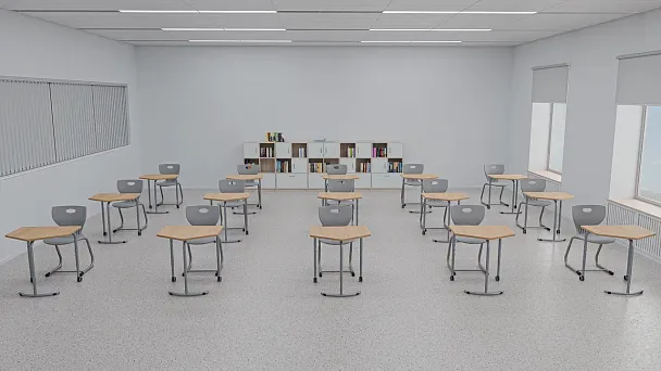 Стол мобильный, пятиугольный, на колесах, гр.3-7 - Вид 10