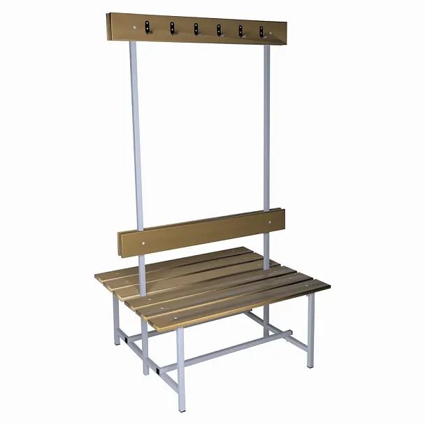 Скамья с вешалкой двухсторонняя 12 крючков 1000 - Вид 2