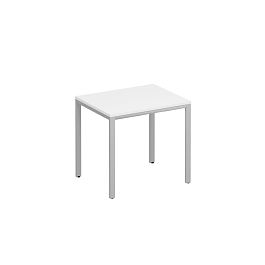 Стол письменный на металлокаркасе МП2 Комфорт МП2 К.С2 160 БП белый премиум / серый - Фото предпросмотра