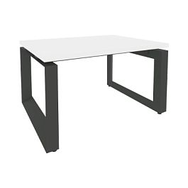 Onix Direct Стол журнальный на О-образном м/к O.MO-SJ-1 Белый бриллиант/Антрацит металл 780*600*450 - Фото предпросмотра