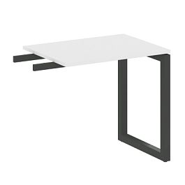 Metal System Quattro Приставной элемент на О-образном м/к 50БО.ПР-2 Белый/Антрацит металл 800*600*750 - Фото предпросмотра