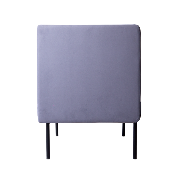 Диван Garda, велюр Velutto 24, экран велюр Velutto 49, ножки металл - Вид 4